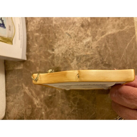 Hallmark Keepsake Graduation Day Photo Frame Porcelain Fabric Ornament 2016 NEW - Picture 3 of 6